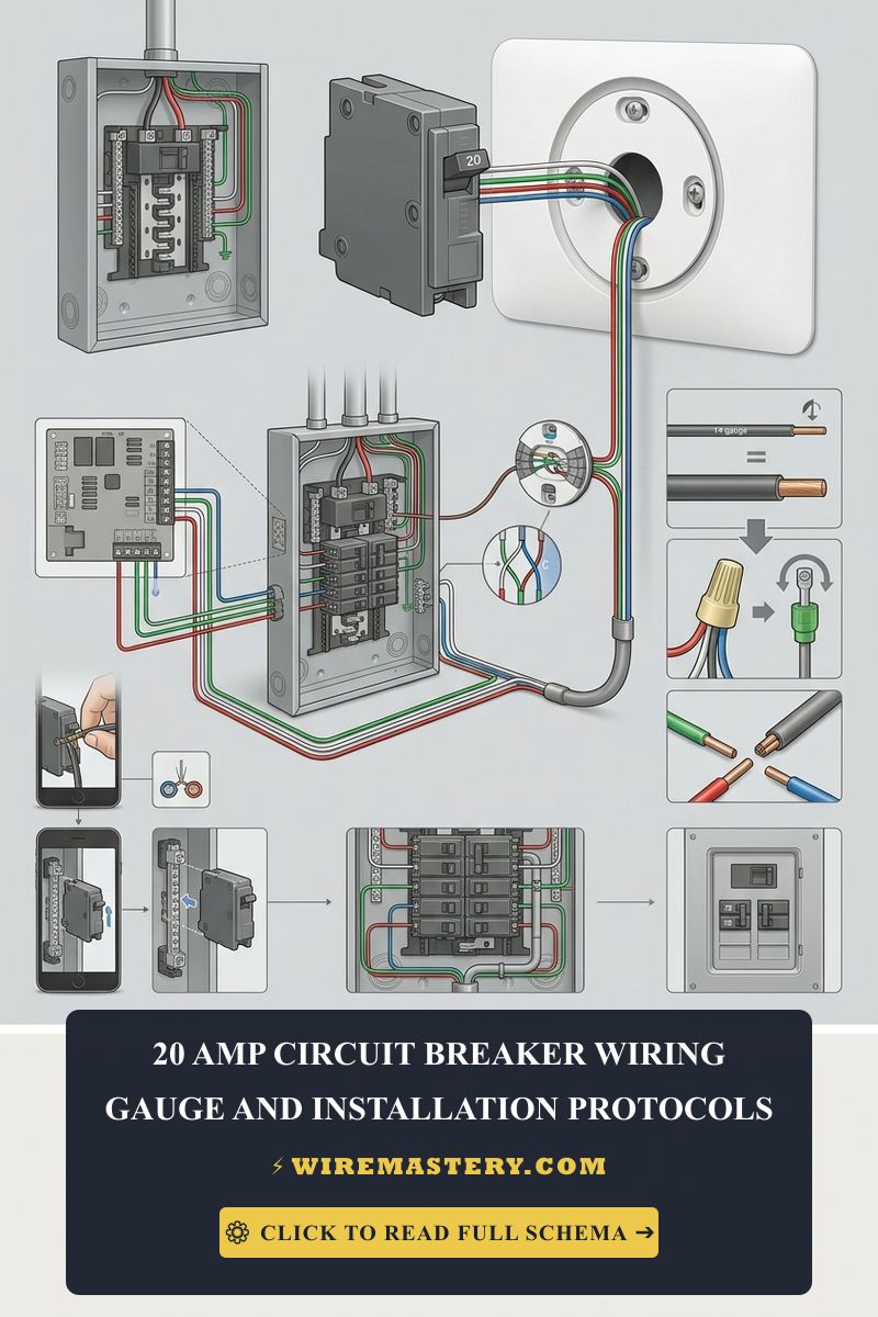 Master subpanel upgrades safely. Complete guide to 12 AWG wire selection, single-pole 20-amp circuit breaker installation, and NEC compliance.