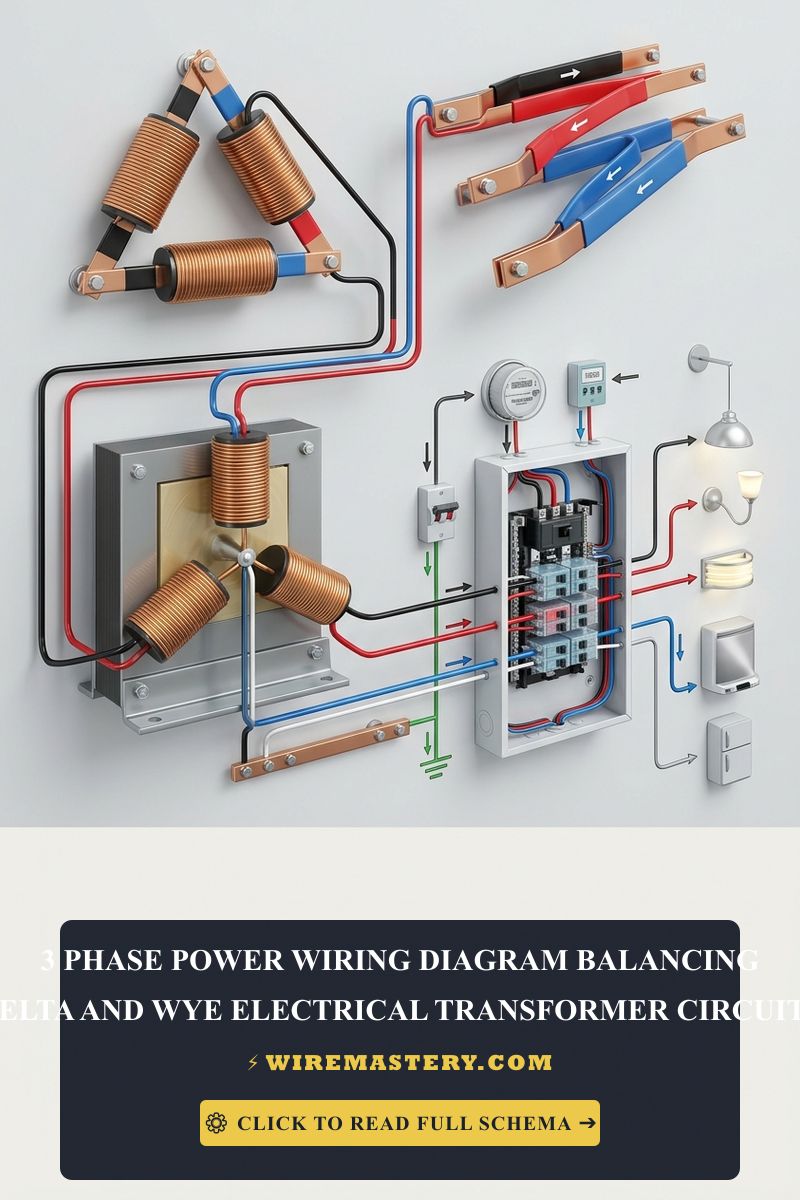 A comprehensive technical guide to 3-phase power wiring diagrams. Learn how to balance Delta and Wye electrical transformer circuits efficiently.