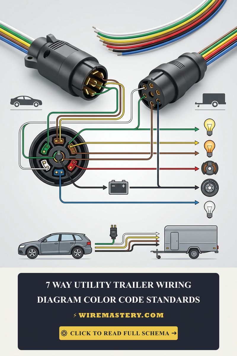 7-Way Utility Trailer Wiring Diagram: Official Color Code Standards