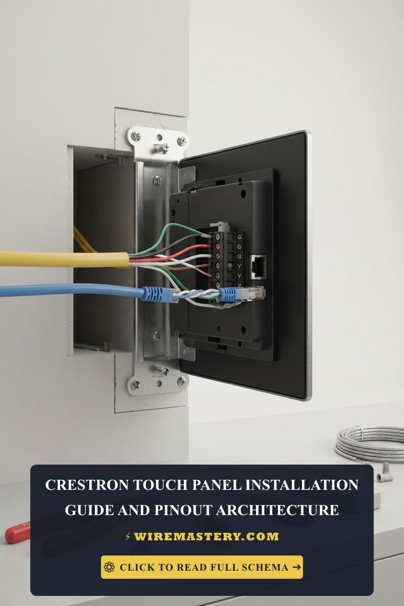 Crestron Touch Panel: Installation & Pinout Architecture