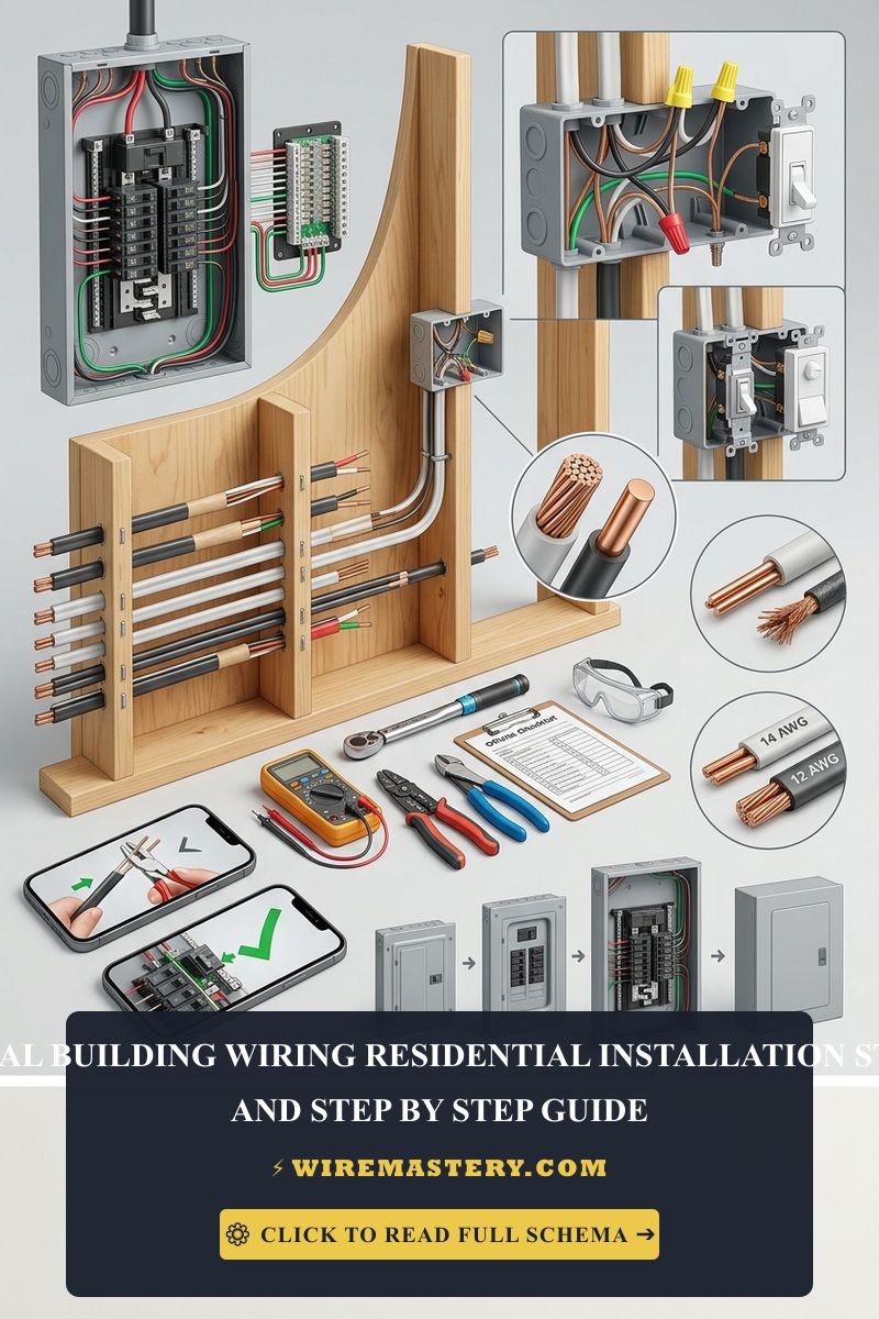 Master home wiring infrastructure. Step-by-step guide to residential electrical installation standards, rough-in protocols, NEC codes, and safety rules.