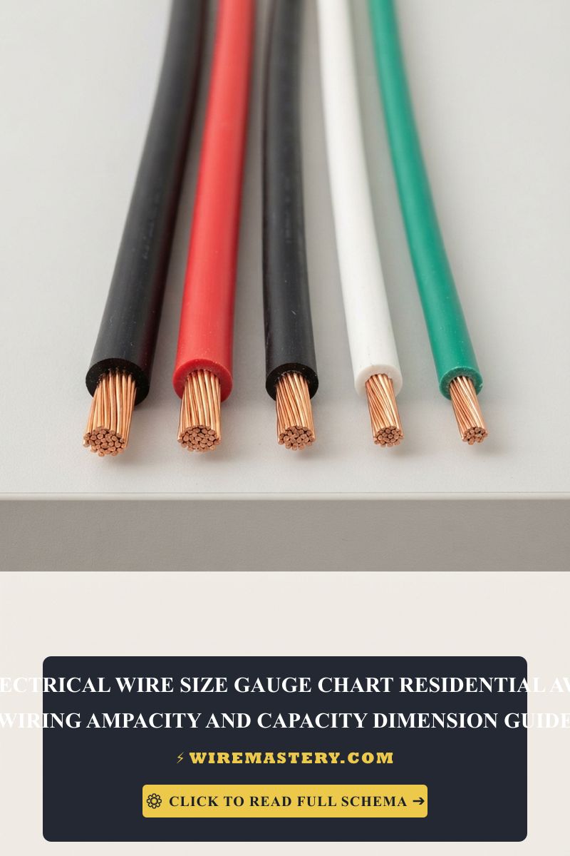 Master home wiring with our residential AWG wire size gauge chart. Learn how to determine cable capacity, dimensions, and NEC ampacity ratings safely.