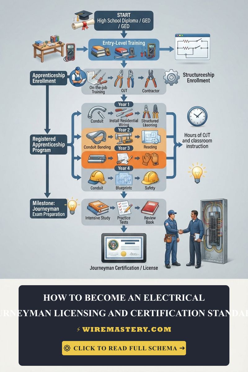 Ready to advance your career? Master how to become an electrical journeyman, log 8,000 field hours, and pass the official NEC state board exam.
