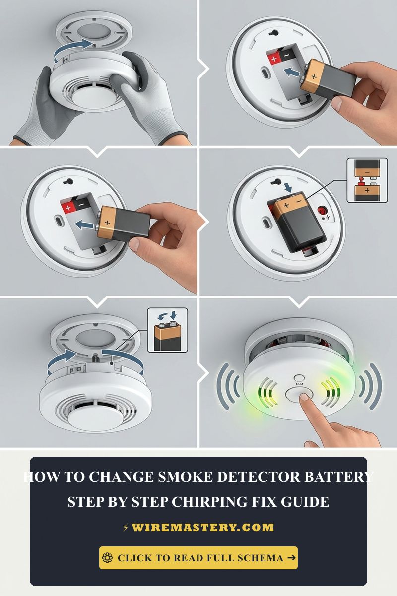 How to Change a Smoke Detector Battery: Hardwired Chirping Fix