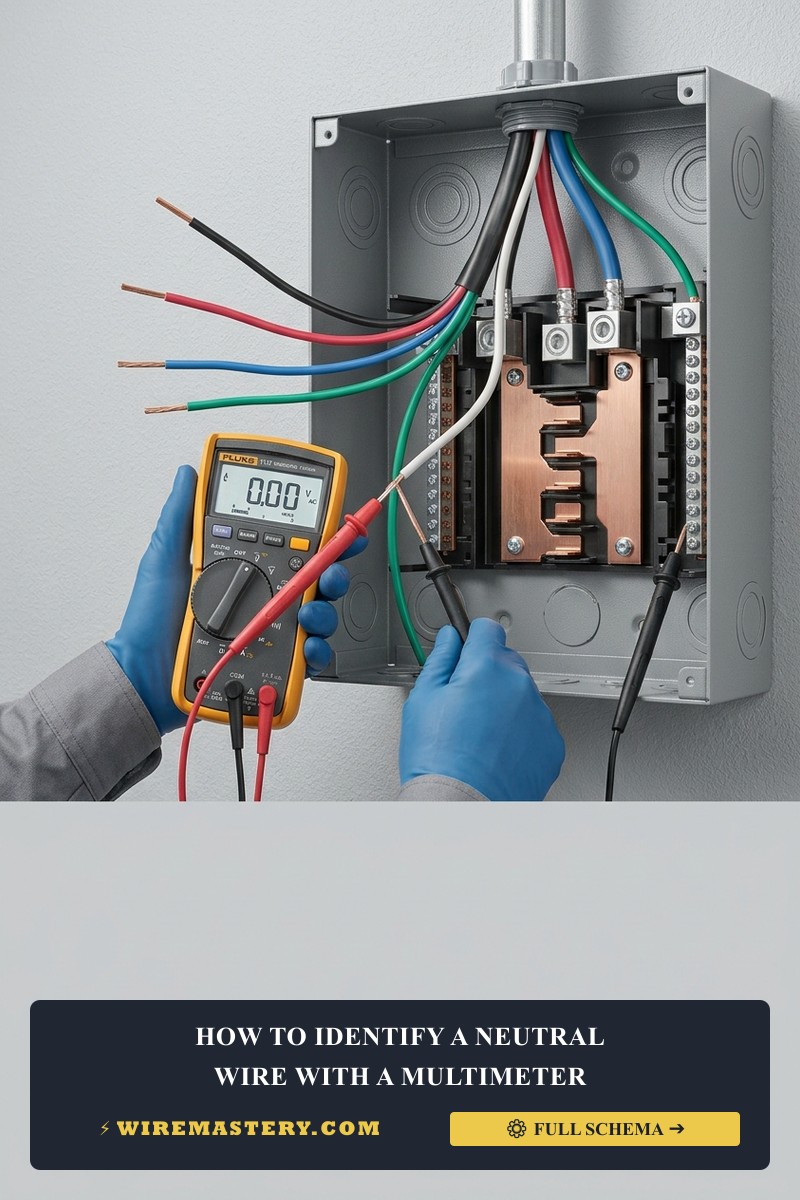 Use a multimeter to distinguish a neutral from a hot or switch-leg wire with AC-voltage, continuity, and de-energized testing procedures.