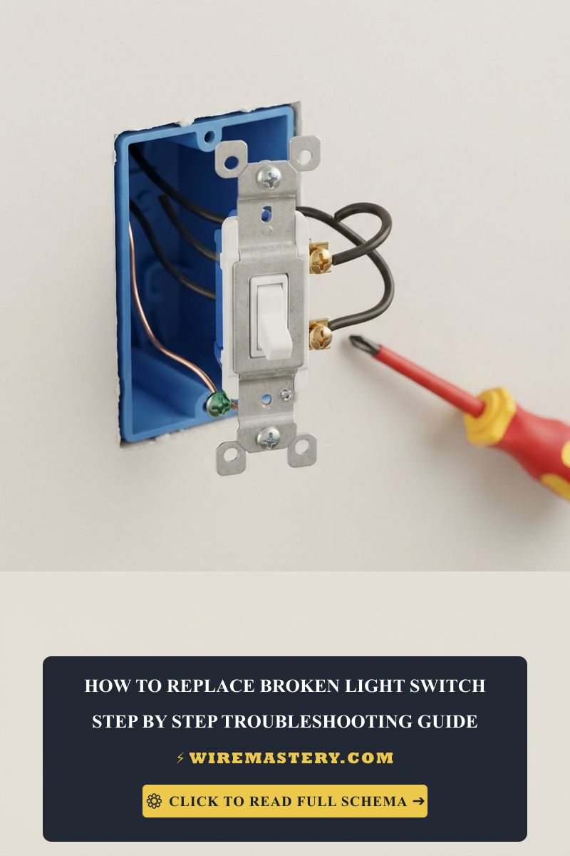 Is your wall switch popping or warm? Learn how to safely troubleshoot, trace line leads, and replace a broken light switch matching NEC codes.