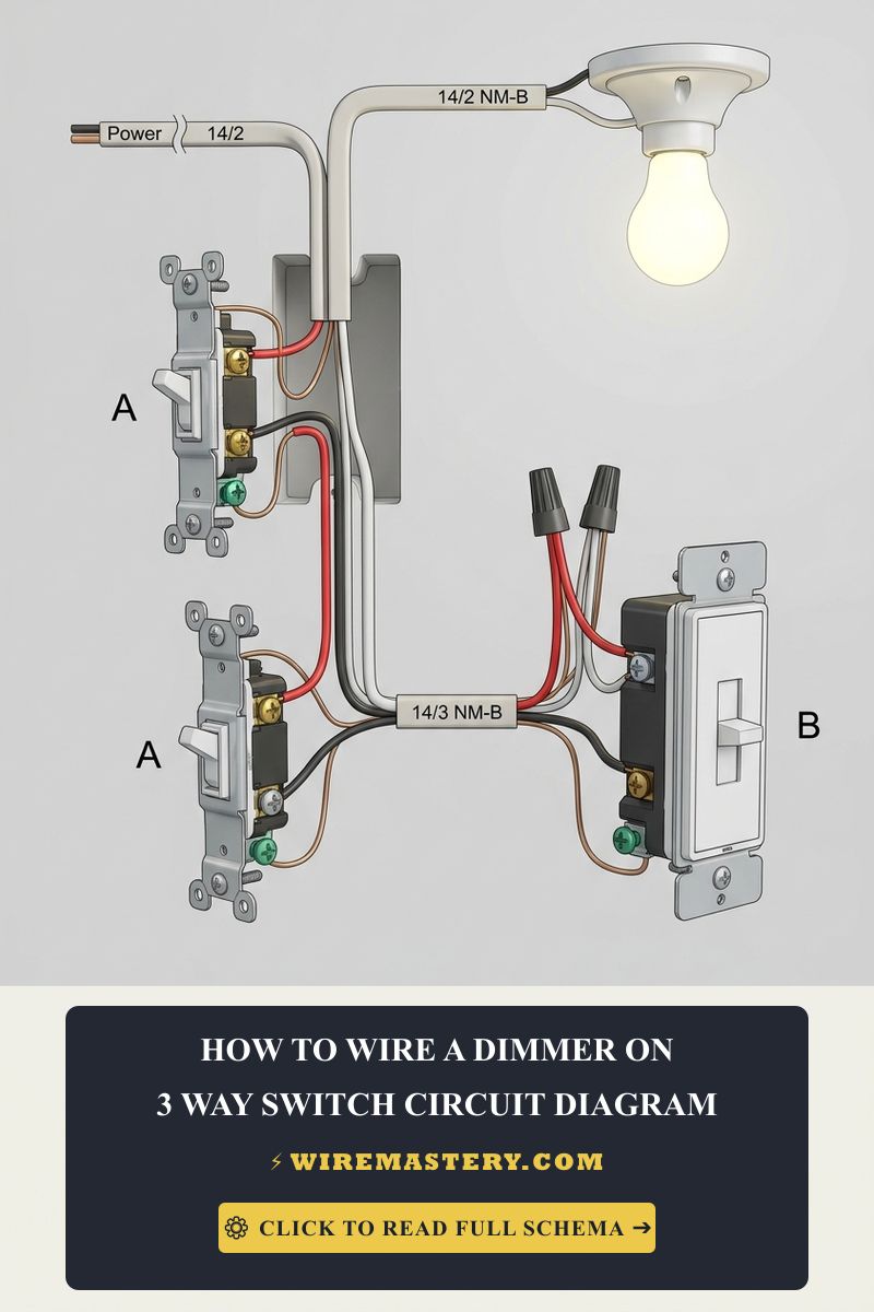 How to Wire a Dimmer on a 3-Way Switch: Circuit Diagram Guide