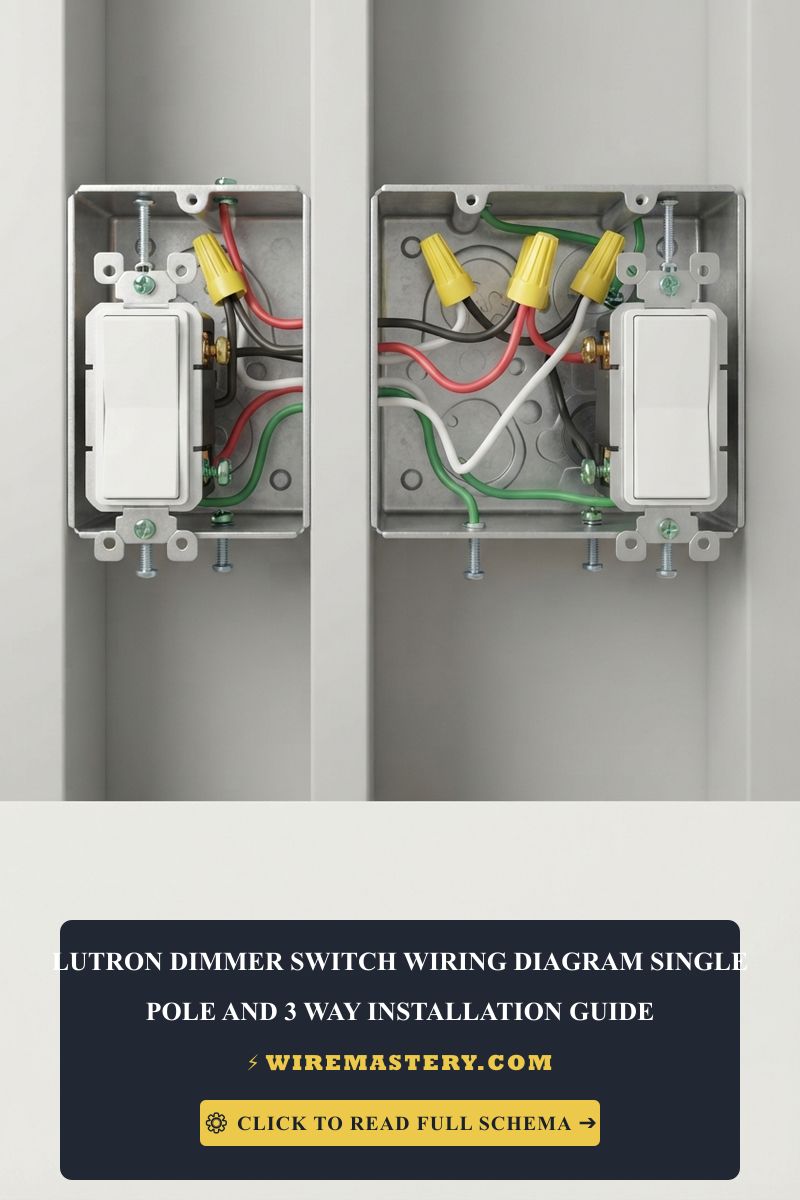Lutron Dimmer Switch Wiring Diagram (Easy 1-Pole & 3-Way)