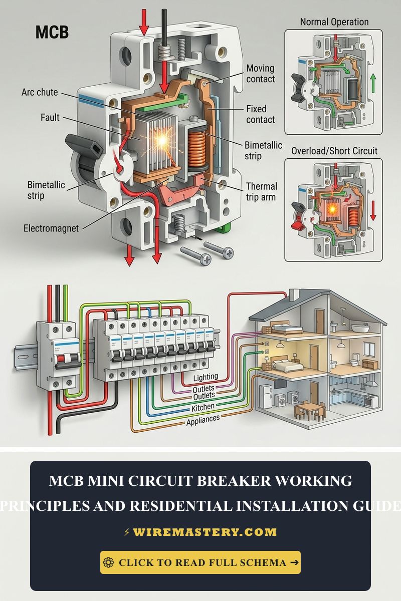 Confused by breaker types? Master the mechanics of thermal-magnetic trip curves, UL 489 standards, and panel installation safety.