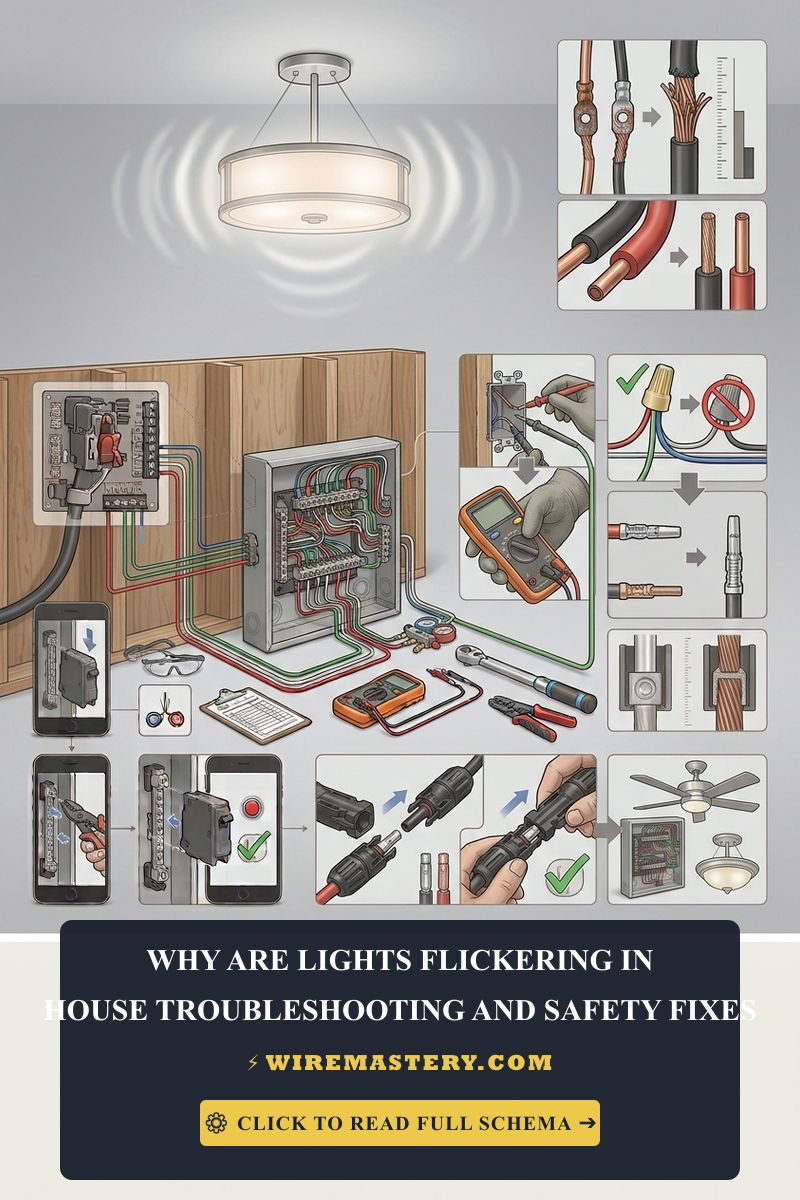 Is your whole house blinking or dimming? Master how to troubleshoot loose neutral splices, panel voltage sags, and unstable load phases safely.